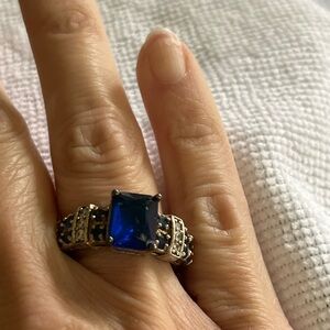 Elegant Blue Stone Ring